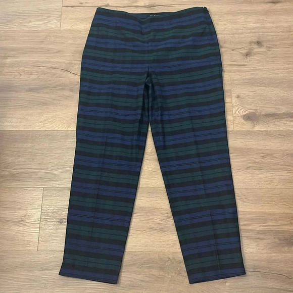 Talbots Pants - Talbots | Cotton Tartan plaid crop/ankle pants side zip women’s size 10P petite